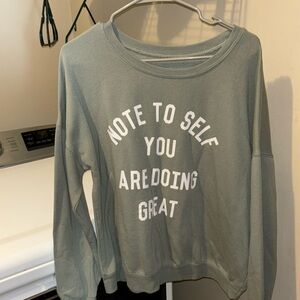 size Large long sleeve